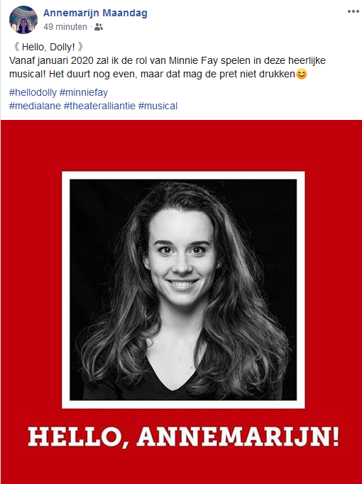 Annemarijn Mandag - Hello Dolly Annemarijn Mandag - Hello Dolly